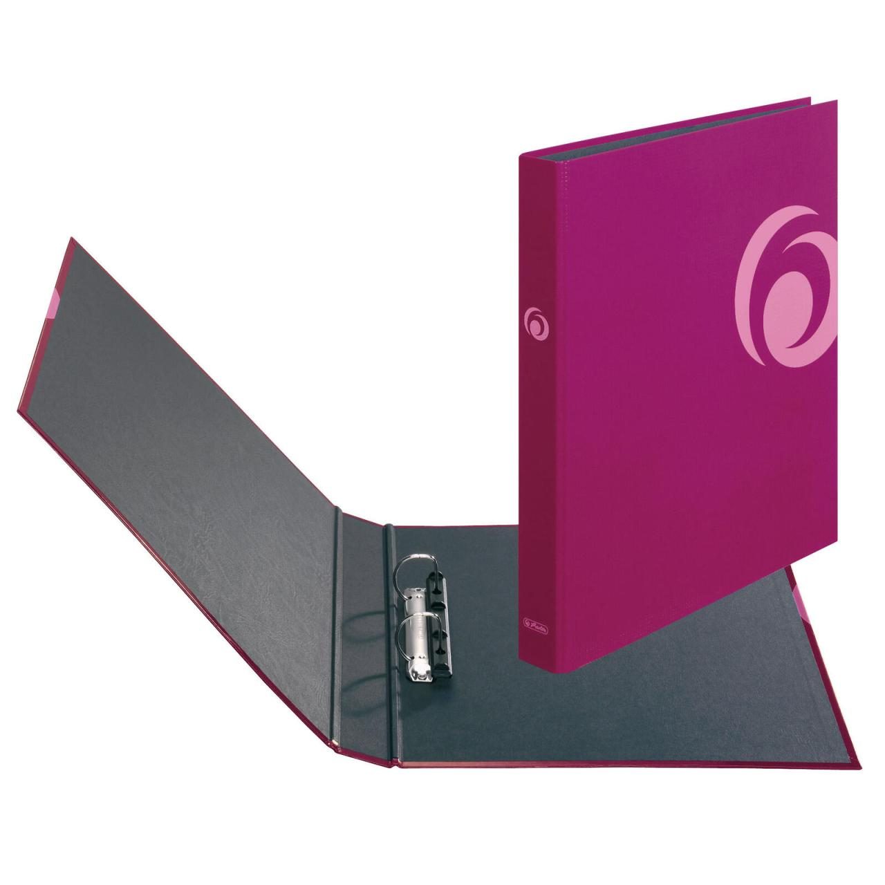 herlitz Ringbuch 2-Ringe DIN A4 3.5 cm pink von Herlitz