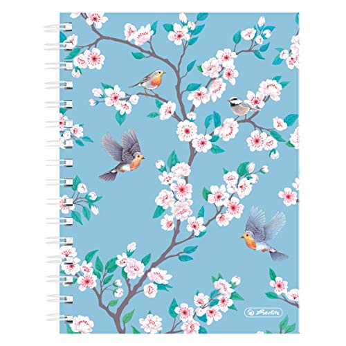 Herlitz Spiralboutiquebuch A5 Ladylike Birds, 100 Blatt kariert von Herlitz