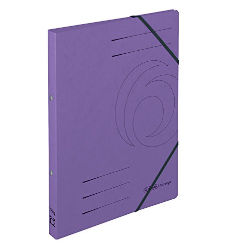 herlitz 11255452 Ringhefter "Quality", A4, violett, 2 Ring-Mechanik, Rückenbreite 25 mm, 5 Stück von Herlitz