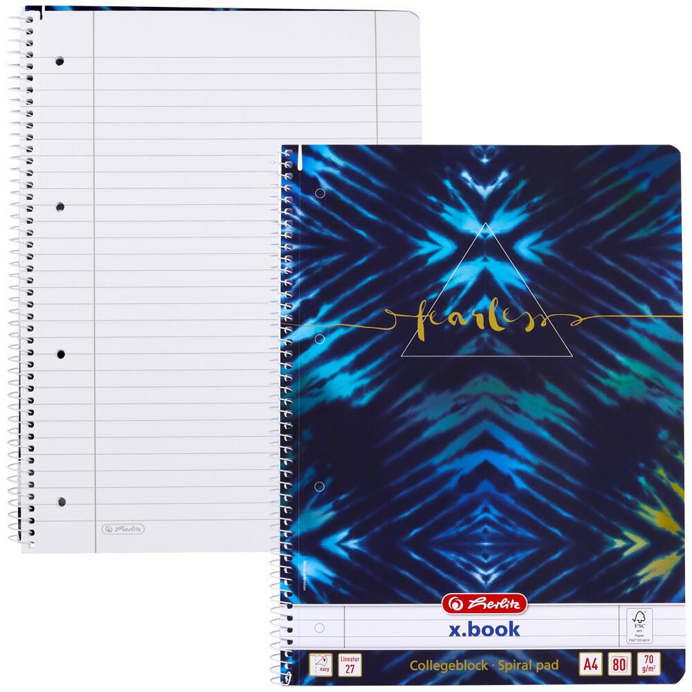 herlitz Collegeblöcke x.book Fearless liniert DIN A4 von Herlitz