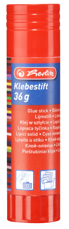 herlitz Klebestift, 36 g, lösungsmittelfrei, farblos herlitz Klebestift, 36 g, lösungsmittelfrei, farblos von Herlitz