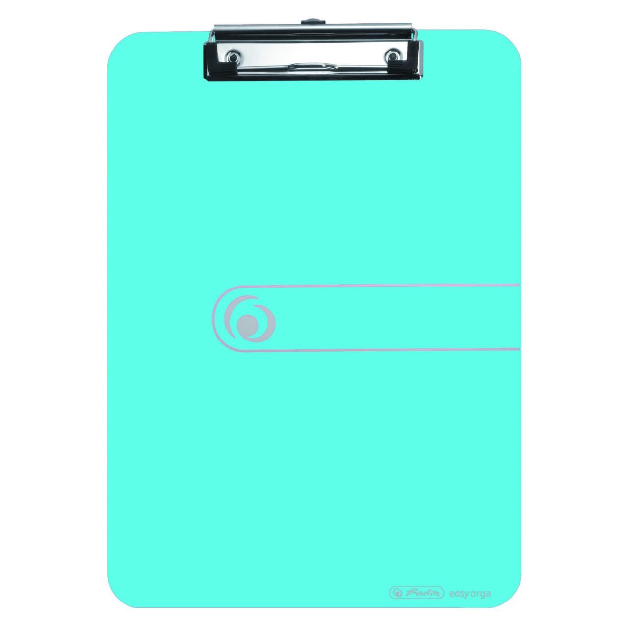 herlitz Klemmbrett DIN A4 transparent blau von Herlitz