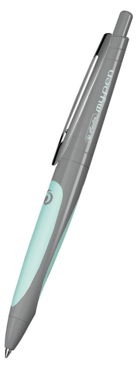 herlitz Kugelschreiber Herlitz My.Pen Gel-Ks gra/min 0.4 mm Blau von Herlitz