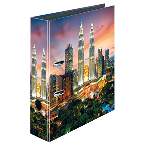 herlitz Motivordner Petronas Towers, Rückenbreite: 8cm, A4, 1 Stück von Herlitz