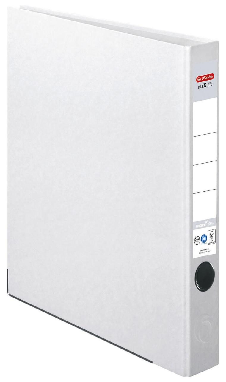 herlitz Ordner Rückenbreite 5 cm DIN A4 Karton weiß herlitz Ordner Rückenbreite 5 cm DIN A4 Karton weiß von Herlitz
