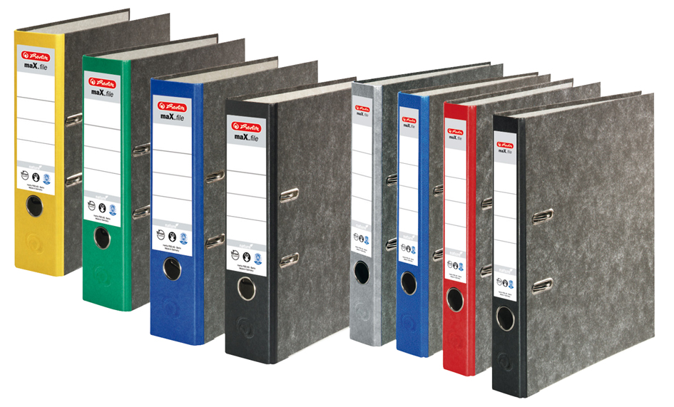 herlitz Ordner maX.file nature, Rückenbreite: 80 mm, blauer herlitz Ordner maX.file nature, Rückenbreite: 80 mm, blauer von Herlitz
