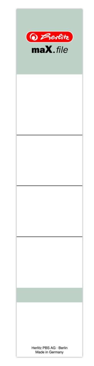 herlitz maX.file Ordneretiketten für 5 cm Rückenbreite 36,0 x 191,0 mm herlitz maX.file Ordneretiketten für 5 cm Rückenbreite 36,0 x 191,0 mm von Herlitz