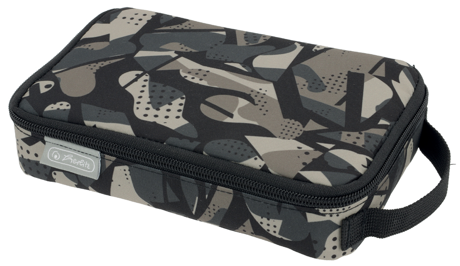 herlitz Schlamper-Etui 2 Go , Camo Grey, von Herlitz