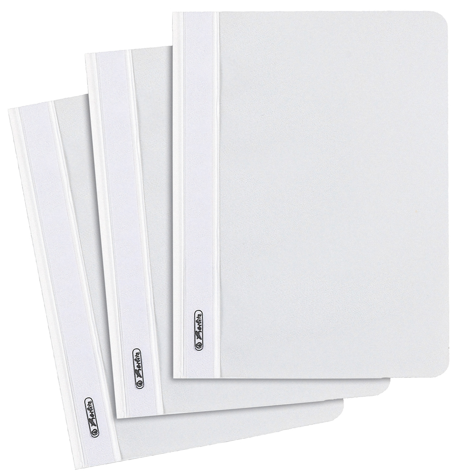 herlitz Schnellhefter, DIN A5, aus PP-Folie, weiß herlitz Schnellhefter, DIN A5, aus PP-Folie, weiß von Herlitz