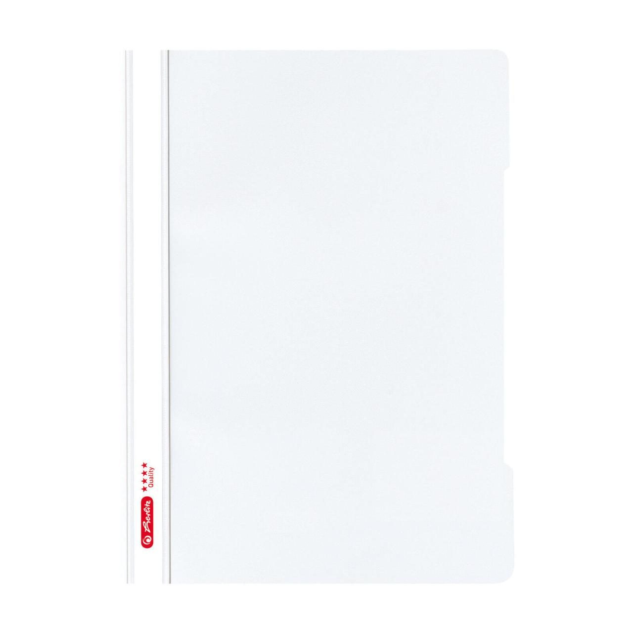 herlitz Schnellhefter DIN A4 Polypropylen (PP) weiß von Herlitz