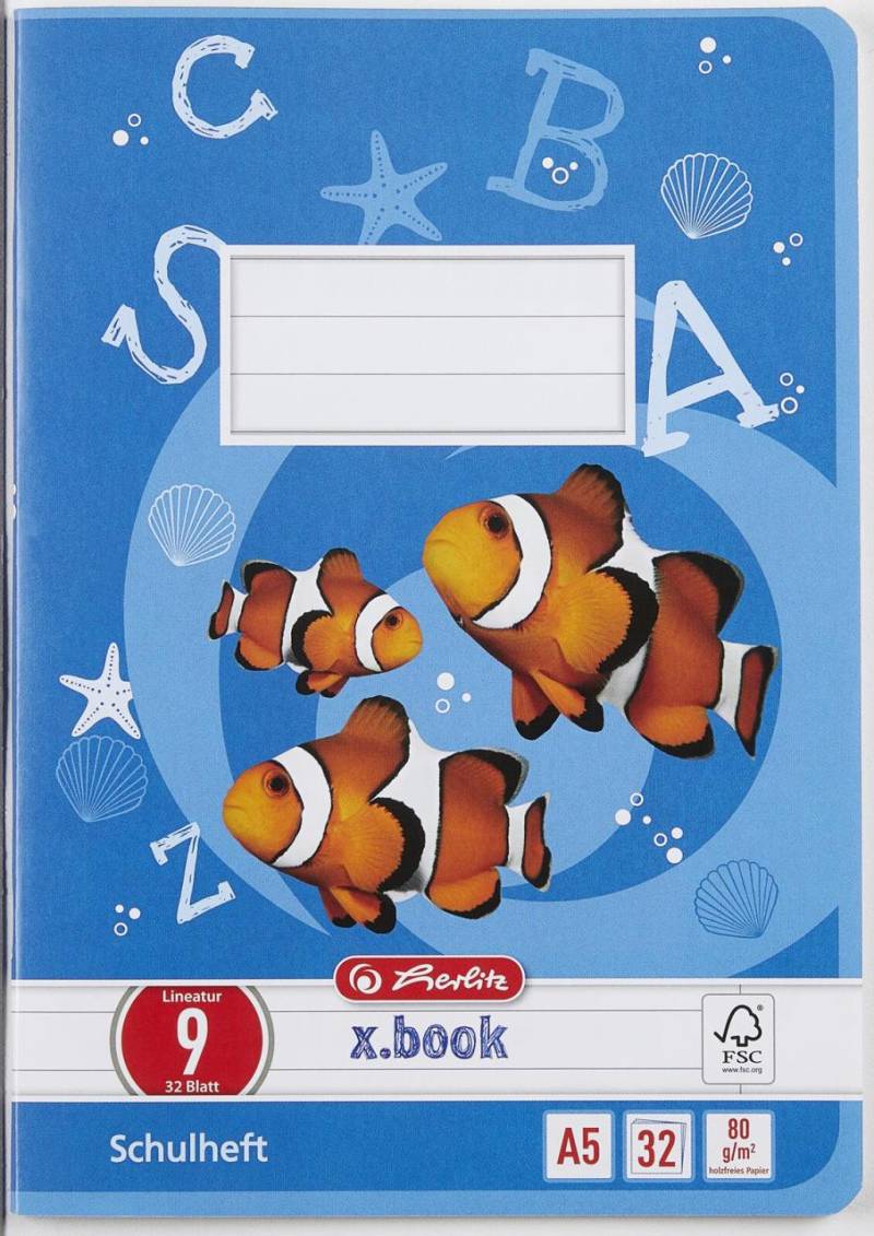 herlitz Schulheft liniert DIN A5 32 Blätter von Herlitz