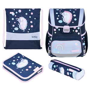 herlitz Schulranzen-Set Loop Plus Unicorn Dreams Kunstfaser grün herlitz Schulranzen-Set Loop Plus Unicorn Dreams Kunstfaser grün von Herlitz