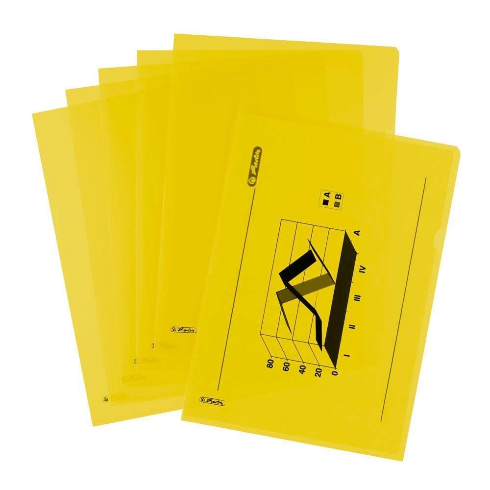 herlitz Sichthüllen DIN A4 genarbt gelb - 10 Stück herlitz Sichthüllen DIN A4 genarbt gelb - 10 Stück von Herlitz