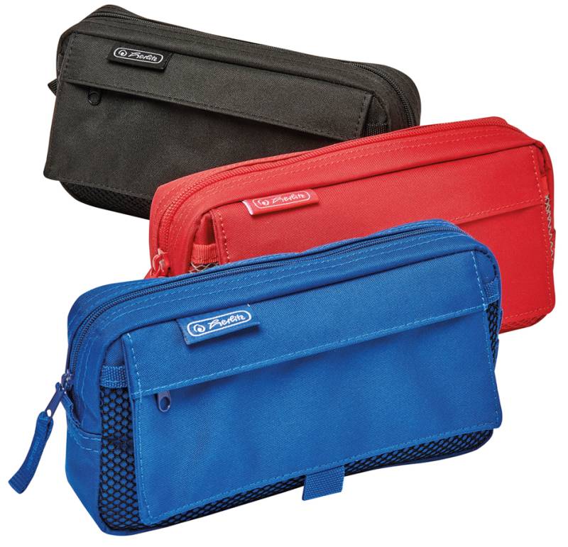 herlitz Stifte-Tasche mit Netztasche, farbig sortiert von Herlitz