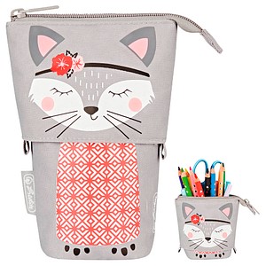 herlitz Stiftehalter Kitty grau Kunststoff 14,0 x 7,5 x 18,5 cm herlitz Stiftehalter Kitty grau Kunststoff 14,0 x 7,5 x 18,5 cm von Herlitz
