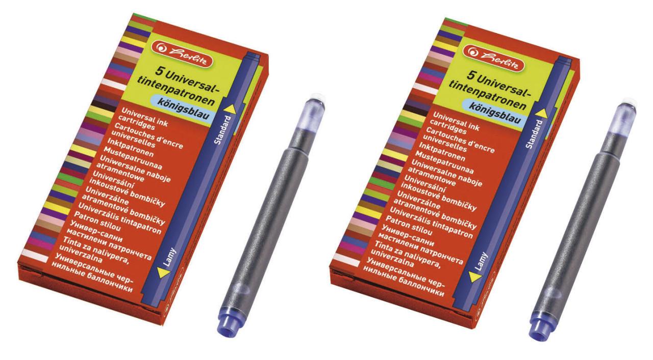 herlitz 10412070 Tintenpatronen für Füller königsblau 2x 5 St. herlitz 10412070 Tintenpatronen für Füller königsblau 2x 5 St. von Herlitz