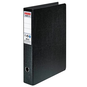 herlitz maX.file Ordner schwarz marmoriert Karton 7,5 cm DIN A3 hoch von Herlitz