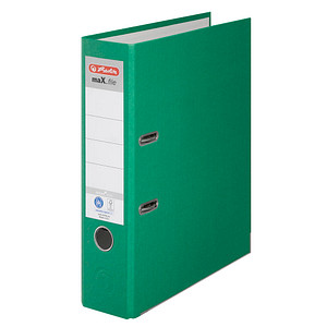 herlitz maX.file nature plus Ordner grün Karton 8,0 cm DIN A4 von Herlitz