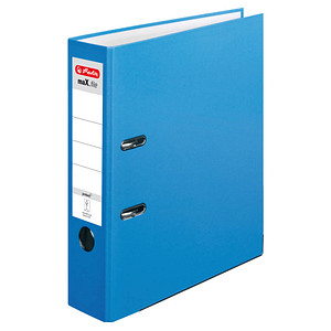 herlitz maX.file protect Ordner blau, acqua Kunststoff 8,0 cm DIN A4 von Herlitz