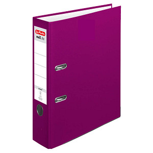 herlitz maX.file protect Ordner brombeer Kunststoff 8,0 cm DIN A4 von Herlitz