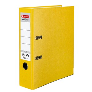 herlitz maX.file protect Ordner gelb Kunststoff 8,0 cm DIN A4 von Herlitz