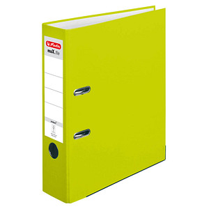 herlitz maX.file protect Ordner neon grün Kunststoff 8,0 cm DIN A4 von Herlitz