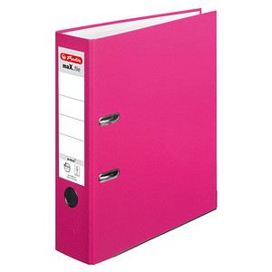 herlitz maX.file protect Ordner pink Kunststoff 8,0 cm DIN A4 von Herlitz