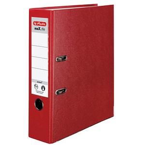 herlitz maX.file protect Ordner rot Kunststoff 8,0 cm DIN A4 von Herlitz