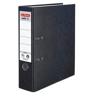 herlitz maX.file protect Ordner schwarz Kunststoff 8,0 cm DIN A4 von Herlitz