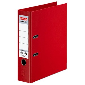 herlitz maX.file protect plus Ordner rot Kunststoff 8,0 cm DIN A4 von Herlitz