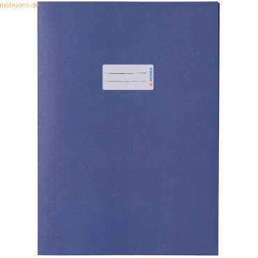 10 x HERMA Heftschoner A4 100% Altpapier dunkelblau von Herma
