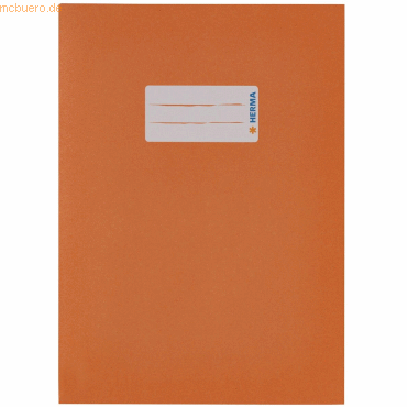 10 x HERMA Heftschoner A5 100% Altpapier orange von Herma