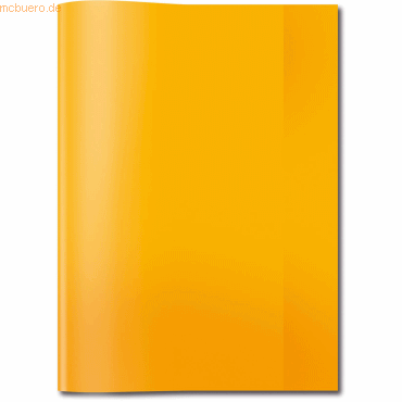 10 x HERMA Heftschoner PP A4 transparent orange von Herma