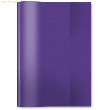 10 x HERMA Heftschoner PP A5 transparent violett von Herma