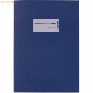 10 x HERMA Heftschoner Papier A5 dunkelblau von Herma