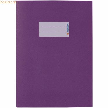 10 x HERMA Heftschoner Papier A5 violett von Herma