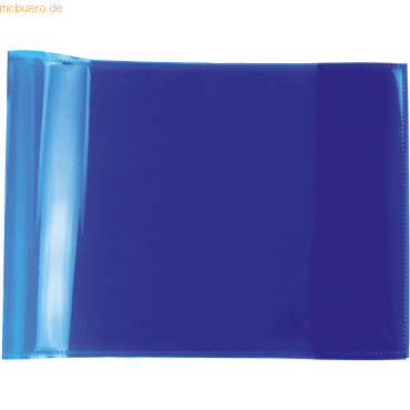 10 x HERMA Heftschoner Transparent Plus A5 quer blau von Herma