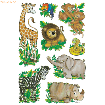 10 x HERMA Schmucketiketten Decor Dschungeltiere VE=3 Blatt 10 x HERMA Schmucketiketten Decor Dschungeltiere VE=3 Blatt von Herma
