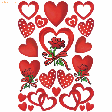 10 x HERMA Schmucketiketten Decor Herzen & Rosen VE=3 Blatt 10 x HERMA Schmucketiketten Decor Herzen & Rosen VE=3 Blatt von Herma