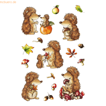 10 x HERMA Schmucketiketten Decor Igel VE=3 Blatt 10 x HERMA Schmucketiketten Decor Igel VE=3 Blatt von Herma