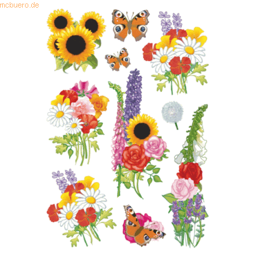10 x HERMA Schmucketiketten Decor Moderne Blumen VE=3 Blatt 10 x HERMA Schmucketiketten Decor Moderne Blumen VE=3 Blatt von Herma