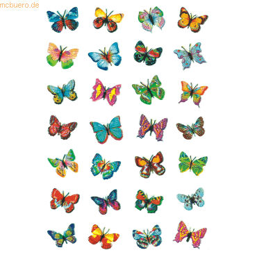 10 x HERMA Schmucketiketten Magic Schmetterlinge Glimmerfolie VE=1 Bla 10 x HERMA Schmucketiketten Magic Schmetterlinge Glimmerfolie VE=1 Bla von Herma