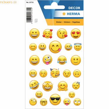 10 x HERMA Sticker Lovely Emoijs 10 x HERMA Sticker Lovely Emoijs von Herma