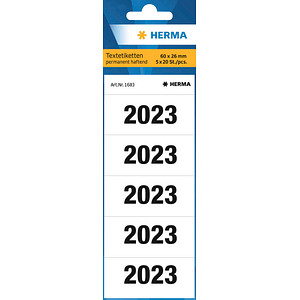 100 HERMA Inhaltsschilder 2023 weiß von Herma