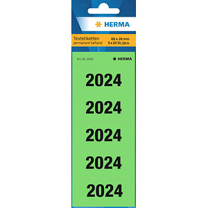 100 HERMA Inhaltsschilder 2024 grün von Herma