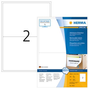 200 HERMA Etiketten 10314 weiß 199,6 x 143,5 mm von Herma