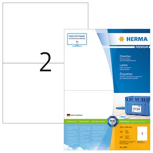 200 HERMA Etiketten 4282 weiß 210,0 x 148,0 mm 200 HERMA Etiketten 4282 weiß 210,0 x 148,0 mm von Herma