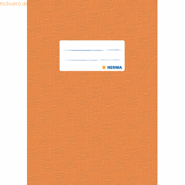25 x HERMA Heftschoner A5 PP orange gedeckt von Herma