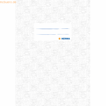25 x HERMA Heftschoner A5 PP weiß gedeckt von Herma