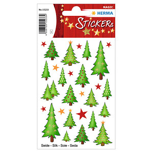 HERMA Aufkleber Weihnachtsbaum Weihnachtsbaum, grün, 28 Etiketten von Herma